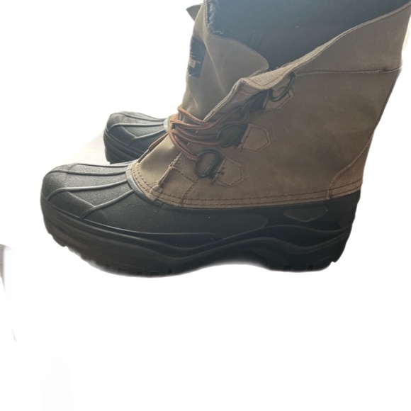 NWT Mens Itasca Polar Brown Utility Snow Boots Rugged Fledce Liner - Picture 2 of 7